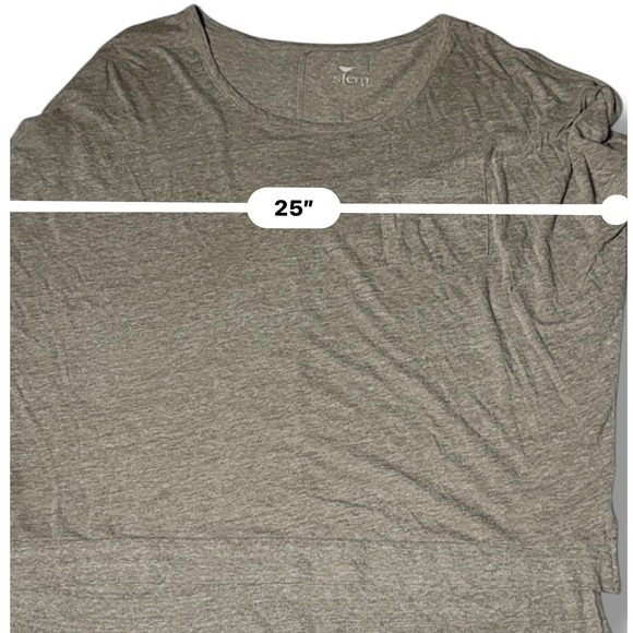 Stem Long Sleeve Top Knit Pocket Casual Comfy Everyday Tee Shirt Sz M organic - Picture 4 of 9